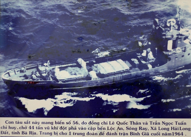 Tàu 56, một trong 3 tàu không số mà ông Trần Ngọc Tuấn từng đảm nhiệm vị trí chính trị viên.

ẢNH: TƯ LIỆU

