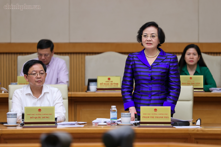 Phó Thủ tướng Phạm Thị Thanh Trà phát biểu - Ảnh: chinhphu.vn/Nhật Bắc

