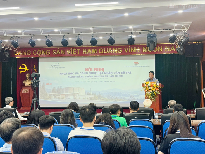 Hội nghị Khoa học và Công nghệ hạt nhân cán bộ trẻ ngành Năng lượng nguyên tử lần thứ IX - Ảnh: chinhphu.vn/Thu Giang

