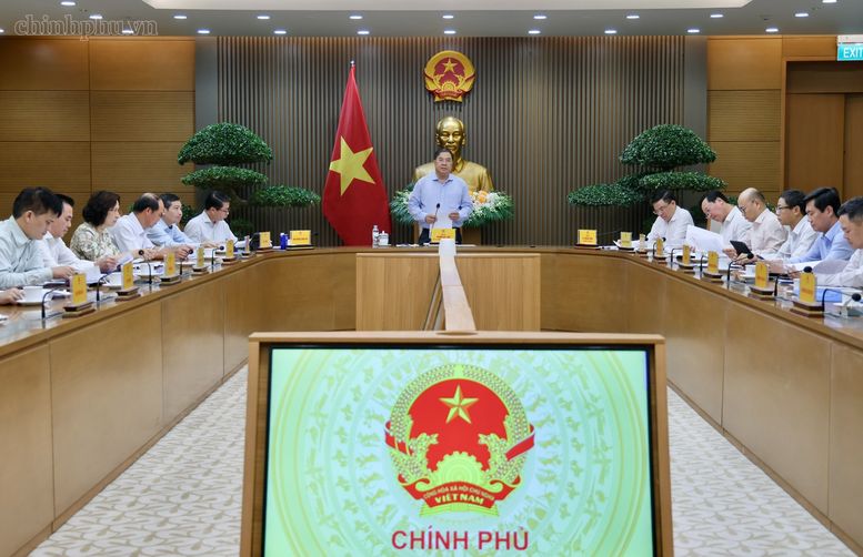 Phó Thủ tướng Thường trực Phạm Gia Túc chủ trì phiên họp Ban Công tác liên ngành đối ngoại và hội nhập quốc tế về kinh tế và khoa học - công nghệ - Ảnh: chinhphu.vn/Phương Nguyên

