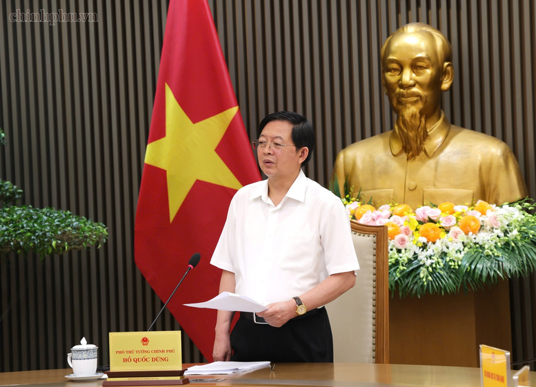 Phó Thủ tướng Hồ Quốc Dũng chủ trì cuộc họp với các bộ, cơ quan về phát triển hệ sinh thái đổi mới sáng tạo quốc gia - Ảnh: chinhphu.vn/Gia Huy

