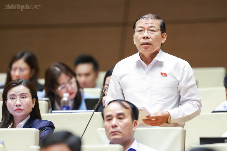 Đại biểu Nguyễn Thanh Sang (Đoàn đại biểu Quốc hội TPHCM) - Ảnh: chinhphu.vn/Nhật Bắc

