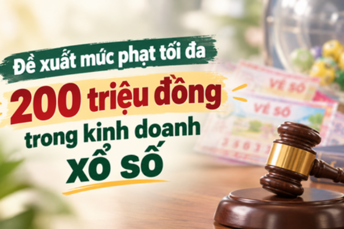 Đề xuất mức phạt tối đa 200 triệu đồng trong kinh doanh xổ số