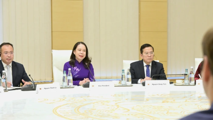 Phó Chủ tịch nước Võ Thị Ánh Xuân hội đàm với Thủ tướng Georgia