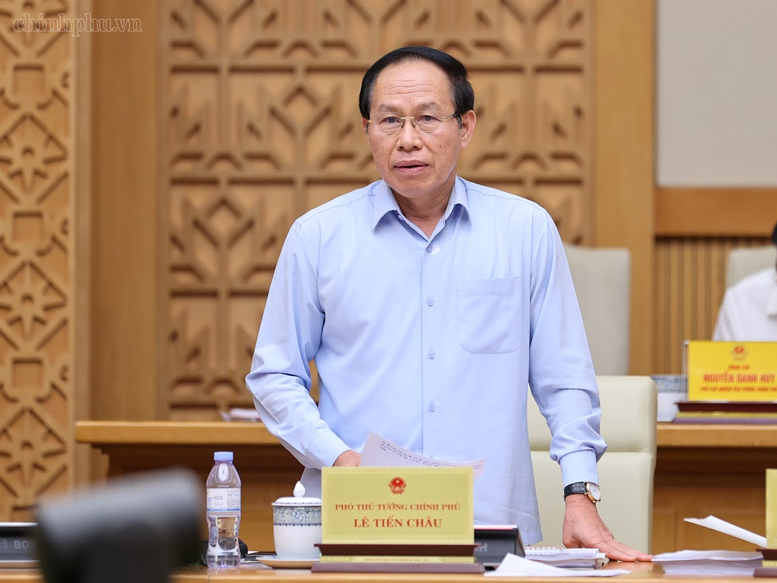 Phó Thủ tướng Lê Tiến Châu phát biểu - Ảnh: chinhphu.vn/Nhật Bắc

