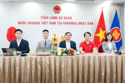 Chương trình ra mắt, họp báo giới thiệu “Ngày hội Đại đoàn kết toàn dân tộc trong cộng đồng người Việt Nam ở nước ngoài lần thứ II tại Fukuoka, Nhật Bản năm 2026 và Ngày hội Văn hóa Việt Nam 24/11” đã diễn ra tại Tổng Lãnh sự quán Việt Nam ở Fukuoka, Nhật Bản. (Ảnh: Ban tổ chức)
