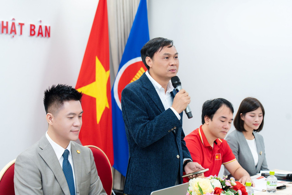 Lãnh sự Nguyễn Thành Trung, Tổng Lãnh sự quán Việt Nam tại Fukuoka phát biểu tại chương trình. (Ảnh: Ban tổ chức cung cấp)
