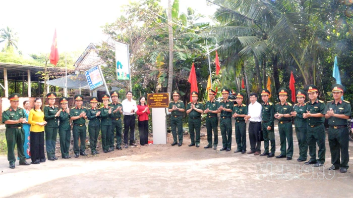 Xã Phước Mỹ Trung khánh thành đường vào Bia truyền thống lực lượng vũ trang Sài Gòn - Gia Định