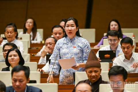 Đại biểu Trần Thị Thu Phước (Đoàn Quảng Ngãi).
