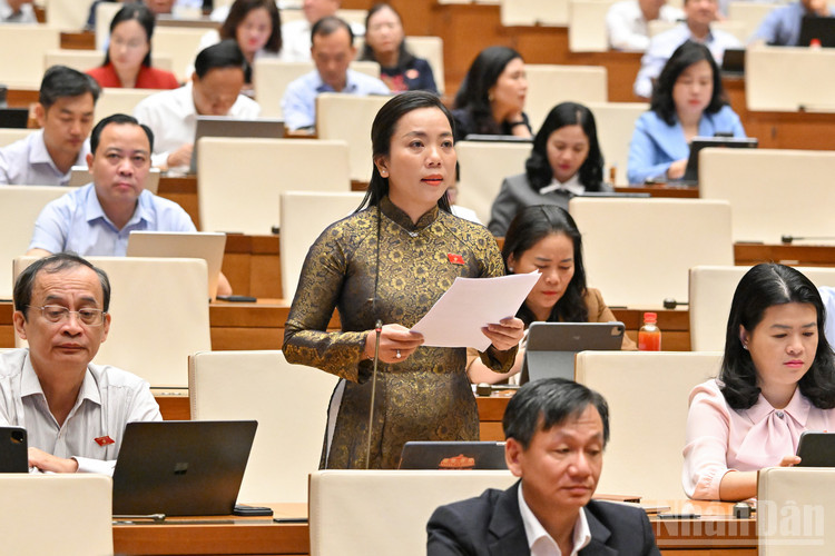 Đại biểu Triệu Thị Ngọc Diễm (Đoàn thành phố Cần Thơ).