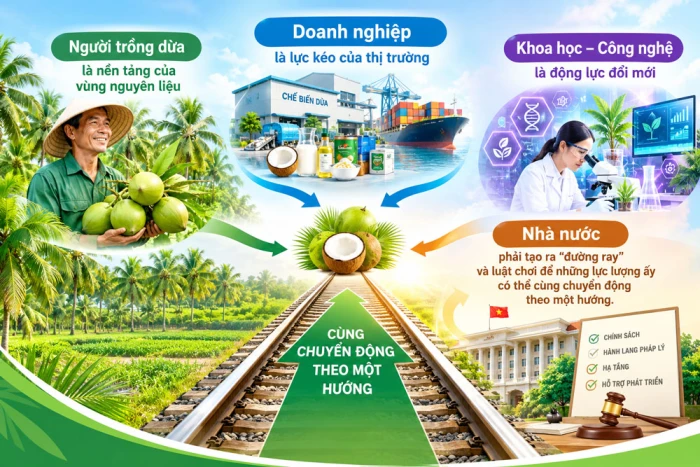 Hướng tới năm 2045 một tầm nhìn mới cho ngành dừa Vĩnh Long