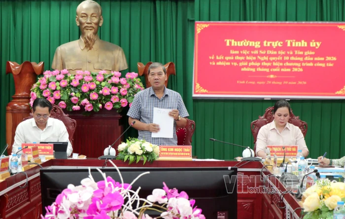 Kiểm tra tình hình thực hiện Nghị quyết tại Sở Dân tộc và Tôn giáo