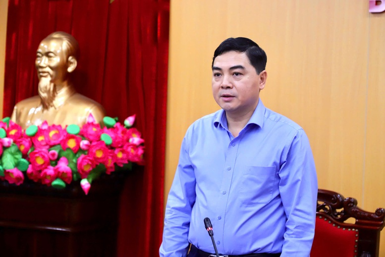 Thứ trưởng Thường trực Bộ Dân tộc và Tôn giáo Nguyễn Hoài Anh chủ trì cuộc họp - Ảnh: Bộ Dân tộc và Tôn giáo