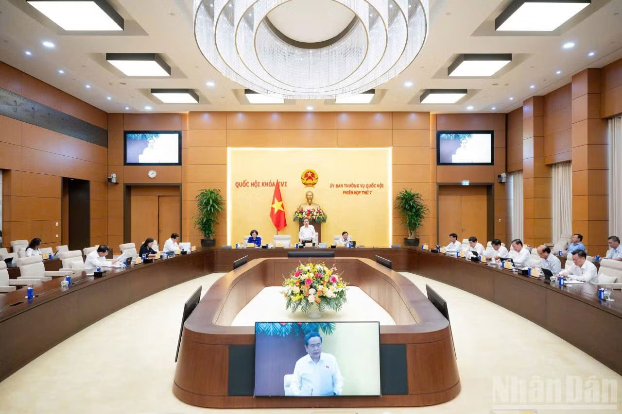 Quang cảnh phiên họp. (Ảnh: DUY LINH)
