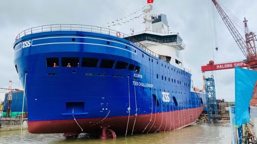 Năm 2025, Việt Nam đứng thứ tư thế giới về khối lượng đơn đặt hàng đóng tàu, đạt khoảng 2 triệu GT. (Ảnh: KHẮC ANH)
