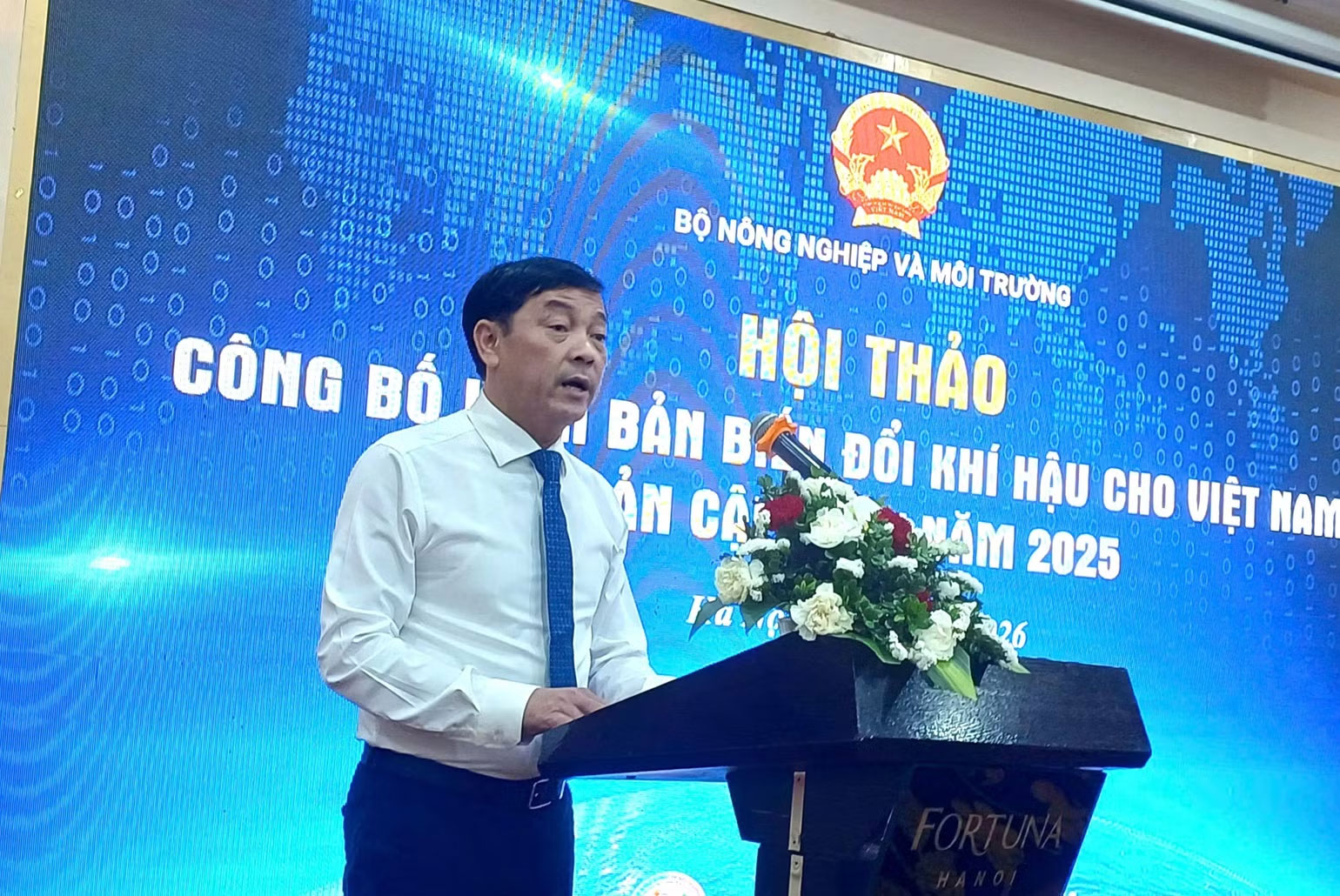 Thứ trưởng Lê Trọng Yên phát biểu chỉ đạo hội thảo. (Ảnh: Trần Thường)
