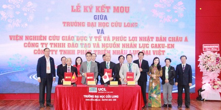 Trường ĐH Cửu Long ký biên bản ghi nhớ hợp tác với các trường đại học, viện nghiên cứu ngoài nước.