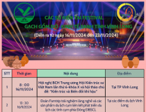 [Infographic] Các sự kiện Festival Gạch gốm đỏ- Kinh tế xanh tỉnh Vĩnh Long
