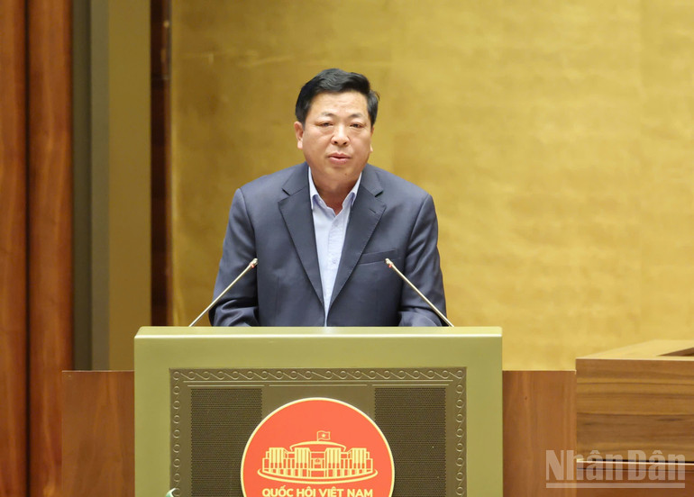 Bộ trưởng Xây dựng Trần Hồng Minh. (Ảnh: DUY LINH)