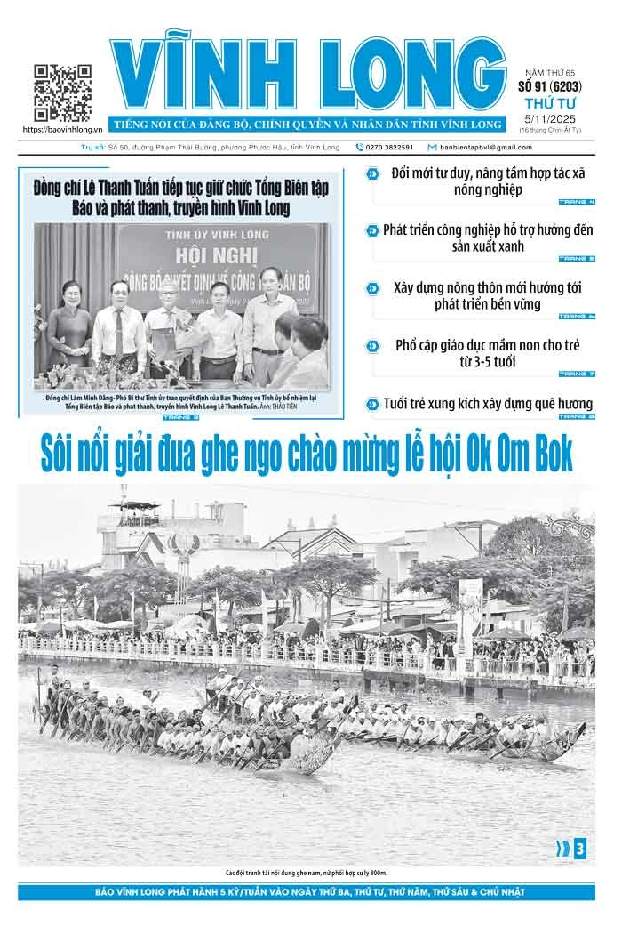 Mời bạn đọc xem báo in số 91 (6203) thứ tư ngày 5/11/2025