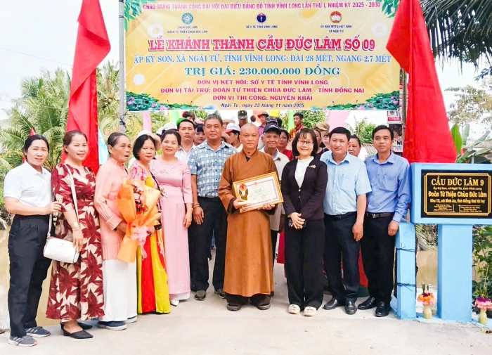 Khánh thành cầu giao thông nông thôn tại xã Ngãi Tứ