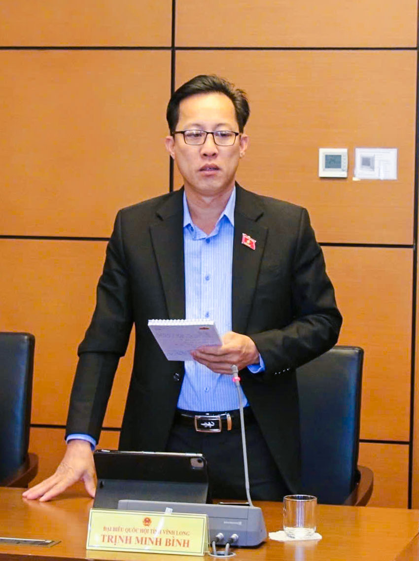 Đại biểu Trịnh Minh Bình.