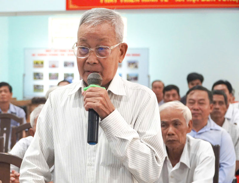 Cử tri kiến nghị về chính sách cho người có công.