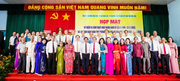 Vĩnh Long họp mặt kỷ niệm 85 năm Ngày Khởi nghĩa Nam Kỳ và 103 năm Ngày sinh Thủ tướng Chính phủ Võ Văn Kiệt
