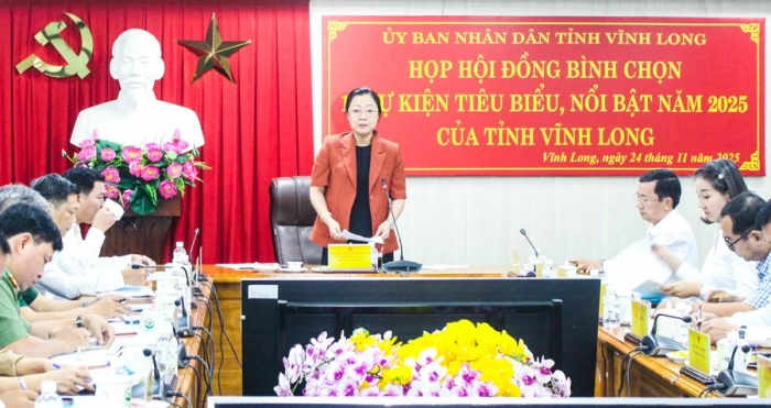 Họp bình chọn 10 sự kiện tiêu biểu năm 2025 của tỉnh Vĩnh Long 