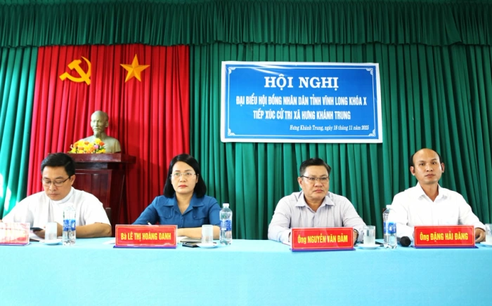 Tổ đại biểu số 6 HĐND tỉnh tiếp xúc cử tri tại xã Hưng Khánh Trung