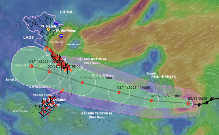 Bão Kalmaegi liên tục tăng cấp, dự báo các địa phương bị ảnh hưởng