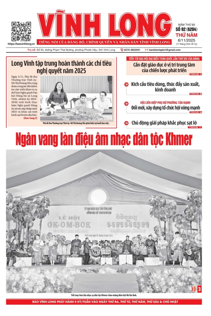 Mời bạn đọc xem báo in số 92 (6204) thứ năm ngày 6/11/2025