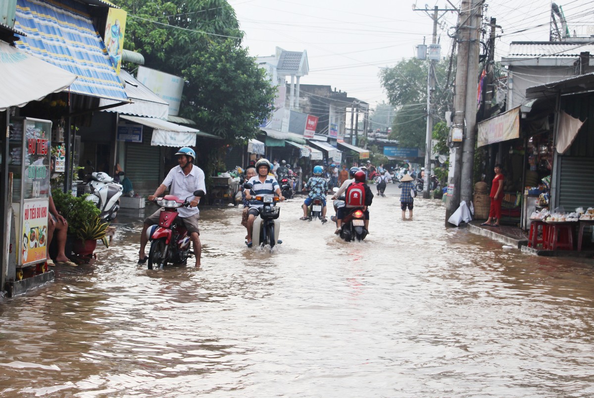 Triều cường dâng cao có khả năng gây sạt lở, tác động xấu đến môi trường.