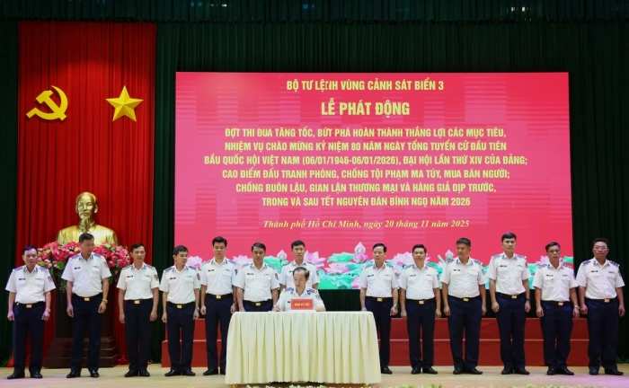 Vùng Cảnh sát biển 3 phát động thi đua tăng tốc, bứt phá hoàn thành nhiệm vụ