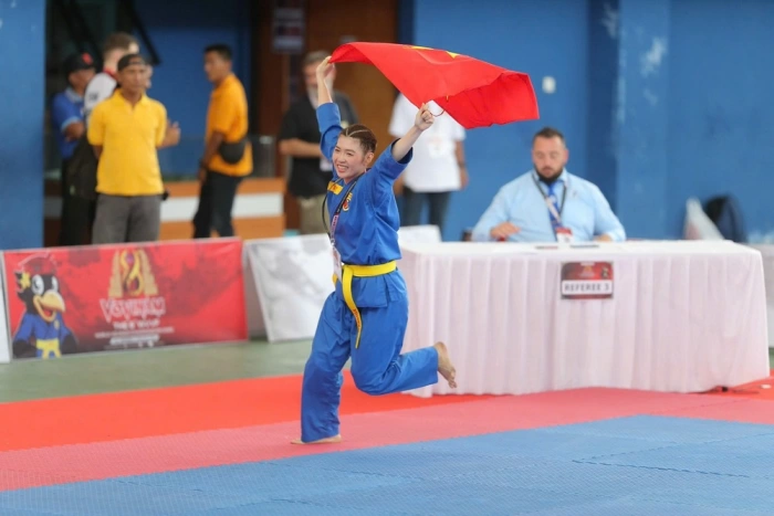 Vận động viên Hàng Thị Diểm My: Đoạt huy chương vàng tại Giải Vô địch Vovinam thế giới