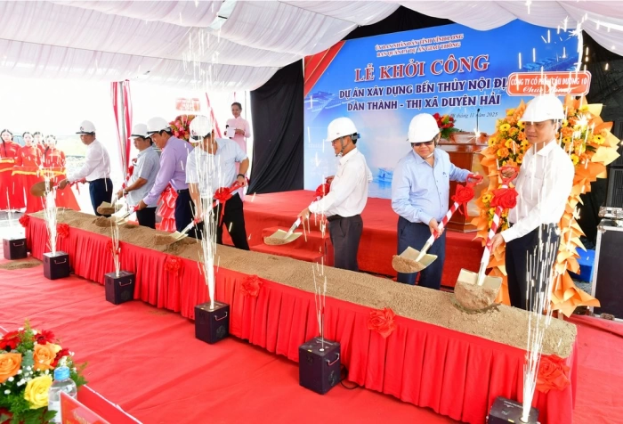 Khởi công xây dựng bến thủy nội địa Dân Thành kết nối Vĩnh Long với Côn Đảo