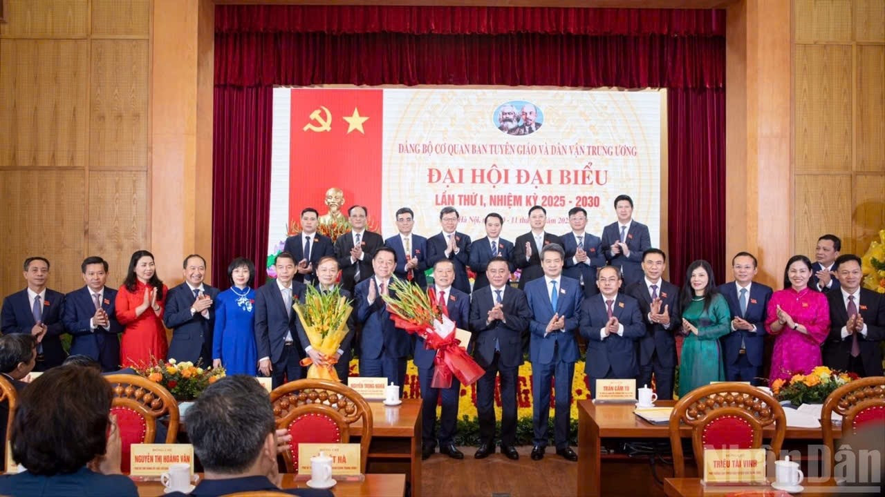 Đại hội đại biểu Đảng bộ cơ quan Ban Tuyên giáo và Dân vận Trung ương lần thứ I, nhiệm kỳ 2025-2030.