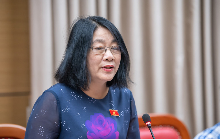 Đại biểu Nguyễn Thị Tuyết Nga (Quảng Trị). (Ảnh: Media Quốc hội)