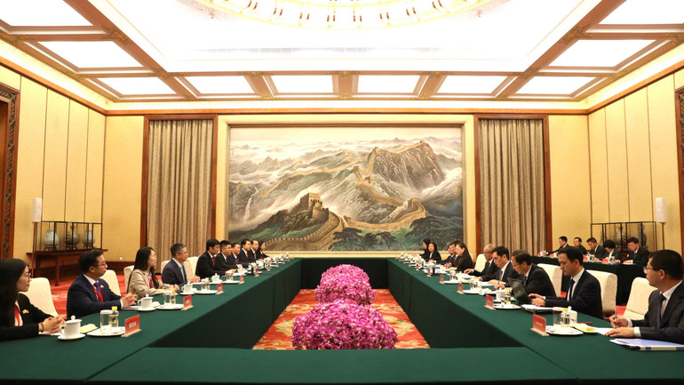 Toàn cảnh cuộc tiếp.