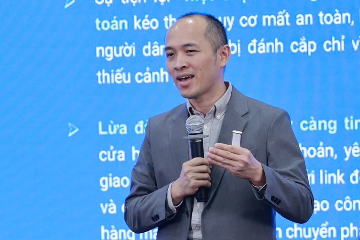 Chuyên gia Vũ Ngọc Sơn - Trưởng Ban Nghiên cứu, Tư vấn, Phát triển công nghệ và Hợp tác quốc tế của Hiệp hội An ninh mạng quốc gia - Ảnh: CHÍ HIẾU

