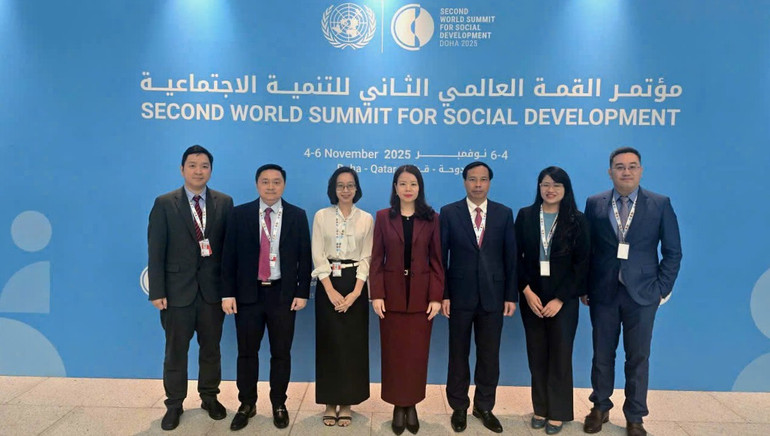 Thứ trưởng Ngoại giao Nguyễn Minh Hằng dẫn đầu đoàn Việt Nam tham dự hội nghị. (Ảnh: Bộ Ngoại giao)