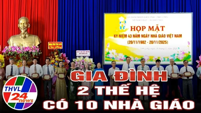 Gia đình 2 thế hệ có 10 nhà giáo