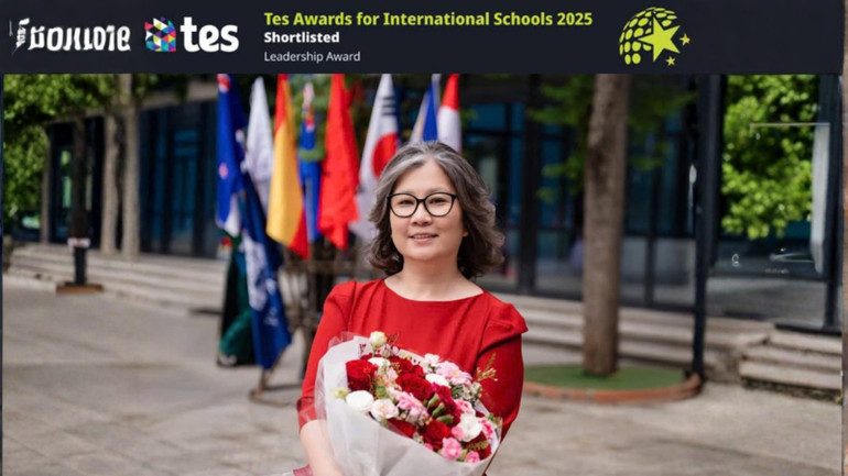 Bà Mai Bích Thủy, Nhà sáng lập và Chủ tịch Trường Reigate Grammar School Vietnam. (Nguồn: Tes Awards for International Schools 2025)
