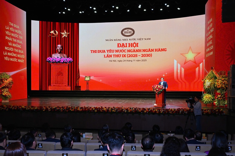 Thủ tướng Phạm Minh Chính phát biểu chỉ đạo Đại hội - Ảnh: VGP/Nhật Bắc

