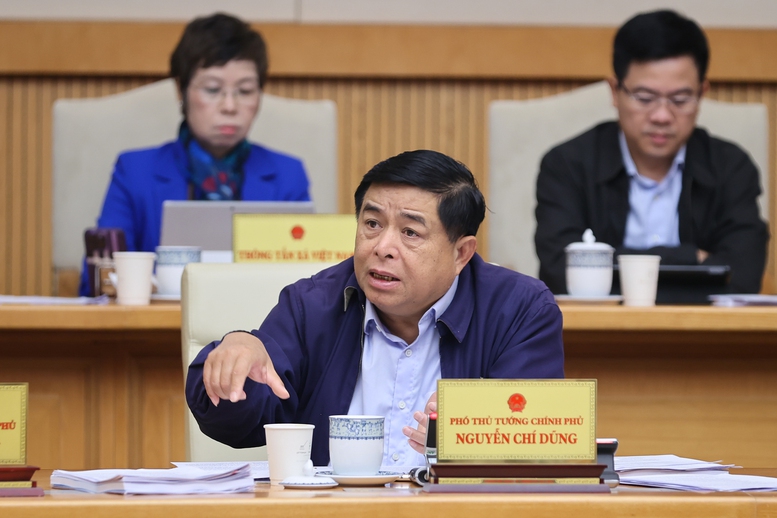 Phó Thủ tướng Nguyễn Chí Dũng phát biểu tại phiên họp - Ảnh: VGP/Nhật Bắc