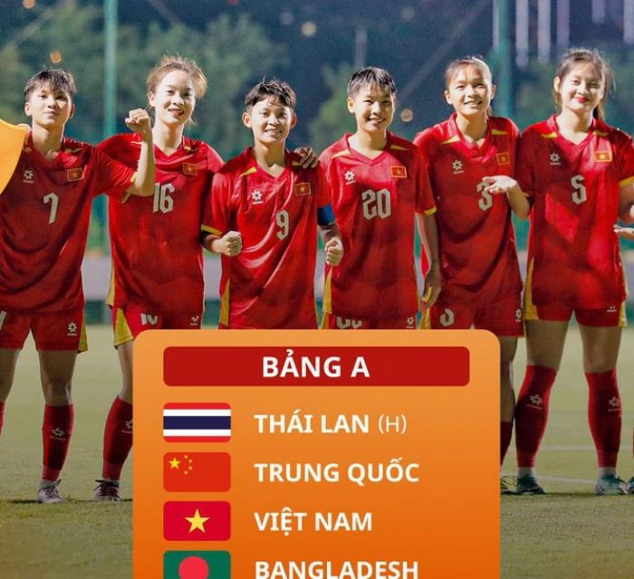 U20 nữ Việt Nam sớm đụng Thái Lan, Trung Quốc từ vòng bảng Giải châu Á
