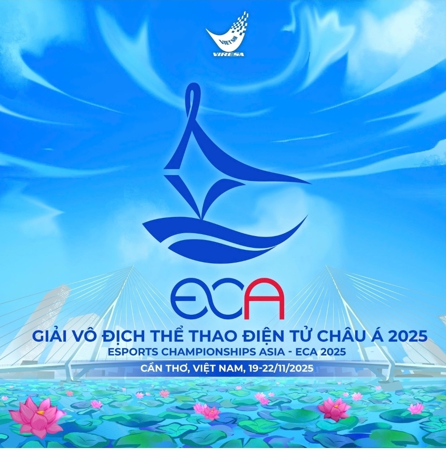 Giải vô địch Thể thao điện tử châu Á - Esports Championships Asia 2025 (ECA 2025) sẽ chính thức khởi tranh tại thành phố Cần Thơ. Sự kiện quy mô châu lục này được xem là cột mốc quan trọng trong hành trình khẳng định vị thế Việt Nam trên bản đồ thể thao điện tử quốc tế.