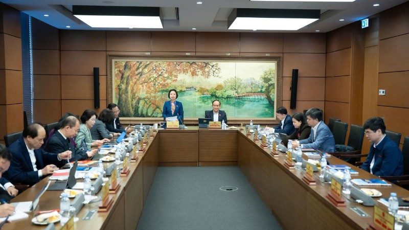 Quang cảnh phiên thảo luận tại Tổ 1, sáng 5/11/2025. (Ảnh: Media Quốc hội)