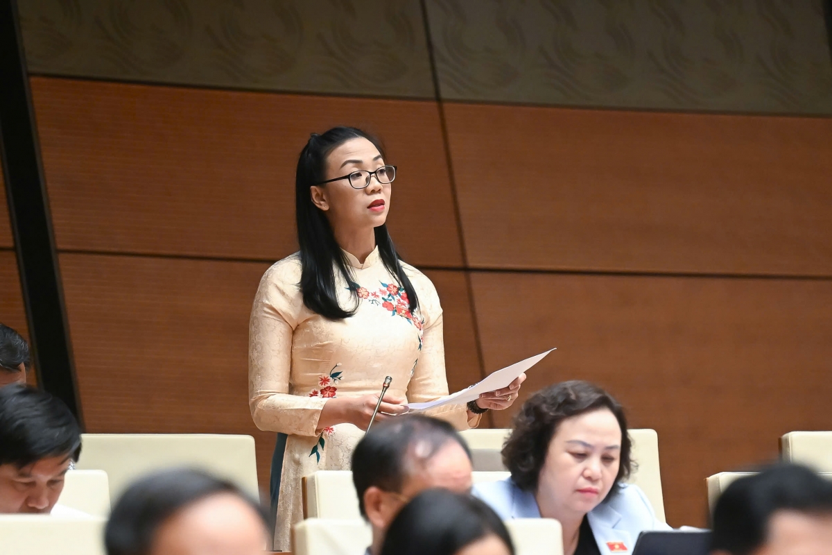 Đại biểu Trịnh Thị Tú Anh (Đoàn Lâm Đồng) - Ảnh: Quốc hội