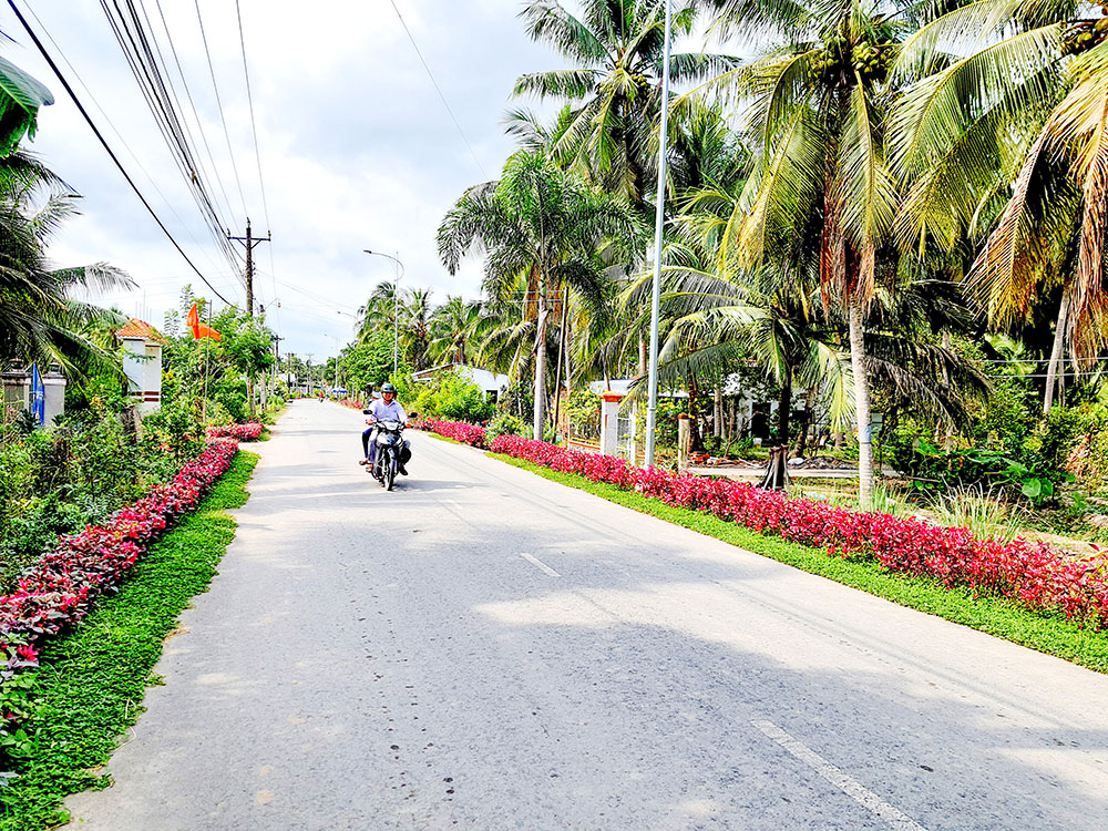 Trung Hiệp hôm nay với đường sá khang trang, sạch, đẹp.